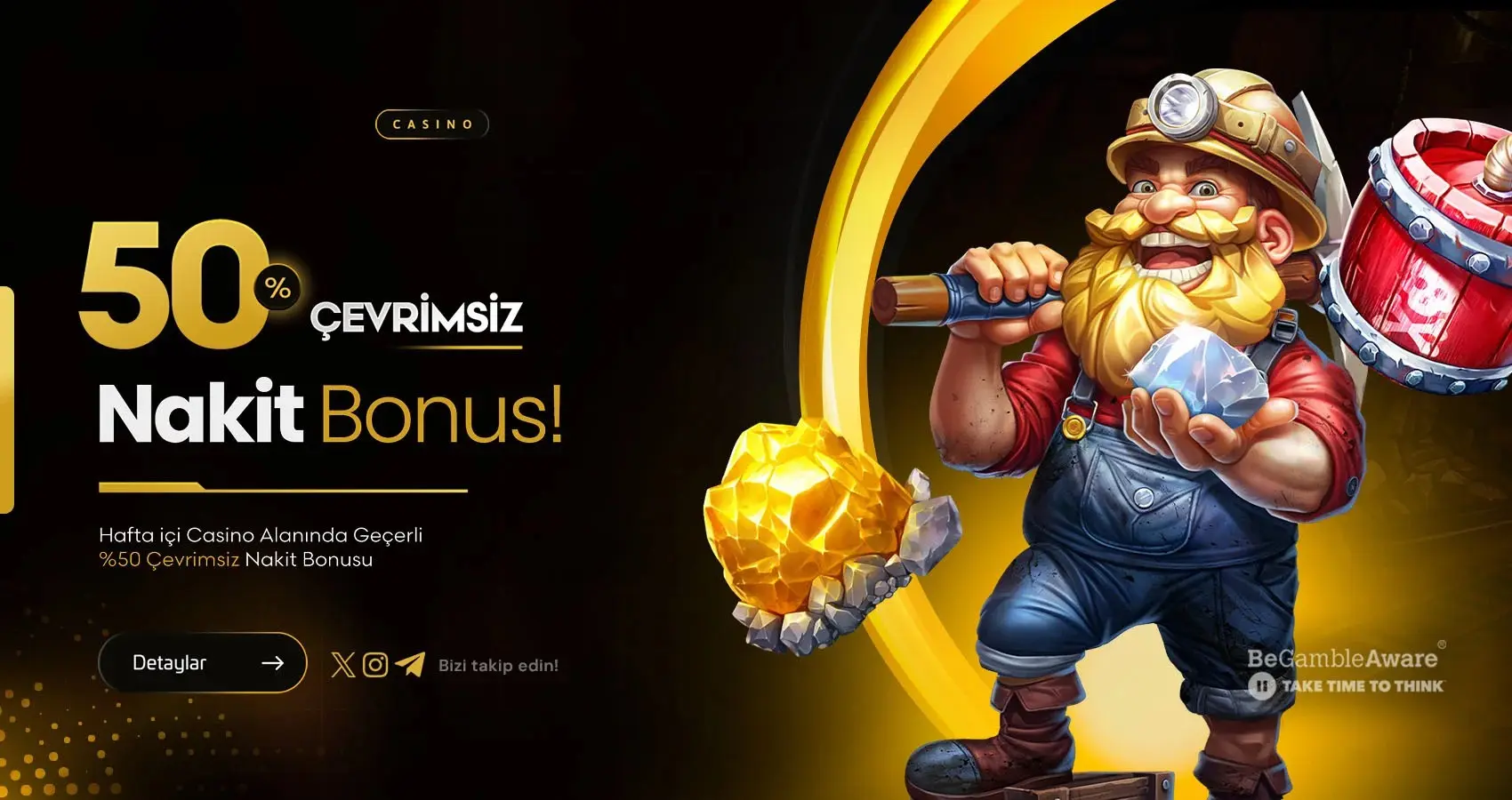 %50 Çevrimsiz Nakit